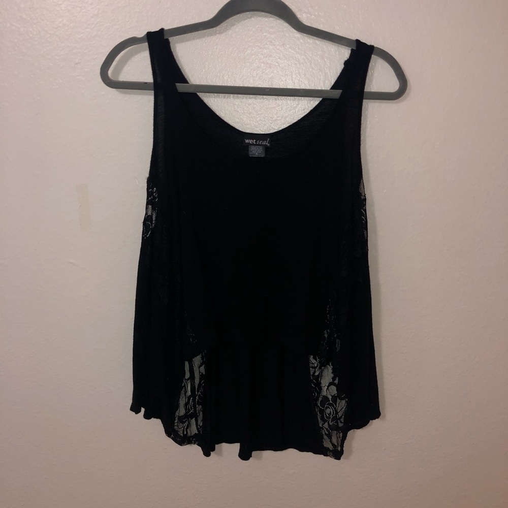 Black tank top